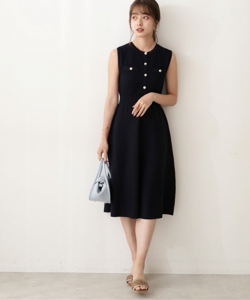 「PROPORTION BODY DRESSING」 ニットワンピース SMALL ブラウン レディース_画像5