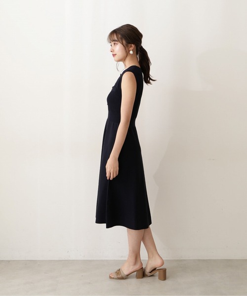 「PROPORTION BODY DRESSING」 ニットワンピース SMALL ブラウン レディース_画像6