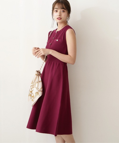 「PROPORTION BODY DRESSING」 ニットワンピース SMALL ブラウン レディース_画像7