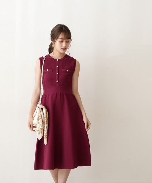 「PROPORTION BODY DRESSING」 ニットワンピース SMALL ブラウン レディース_画像8
