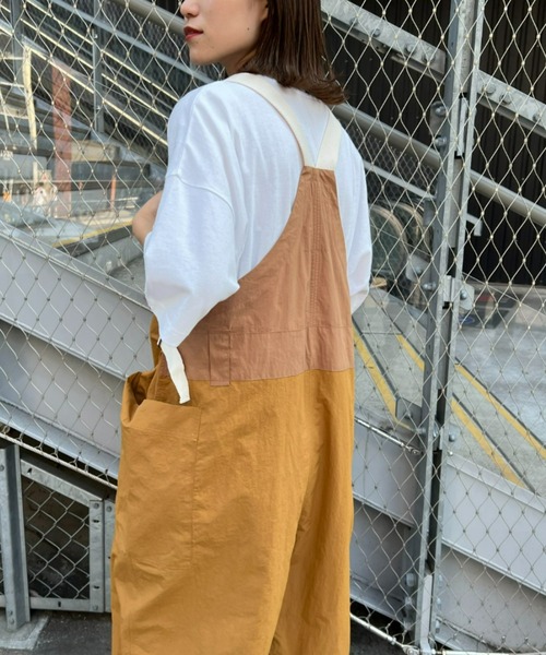 「etsinta」 オーバーオール ONE SIZE カーキ レディース_画像9