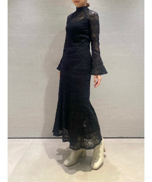 「LILY BROWN」 長袖ワンピース ONE SIZE ブラック レディースの画像