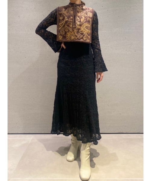 「LILY BROWN」 長袖ワンピース ONE SIZE ブラック レディースの画像