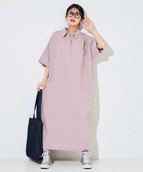 FREAK'S STORE（フリークスストア） ワンピース 限定展開 麻タッチ 襟
