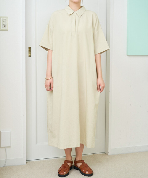 FREAK'S STORE（フリークスストア） ワンピース 限定展開 麻タッチ 襟