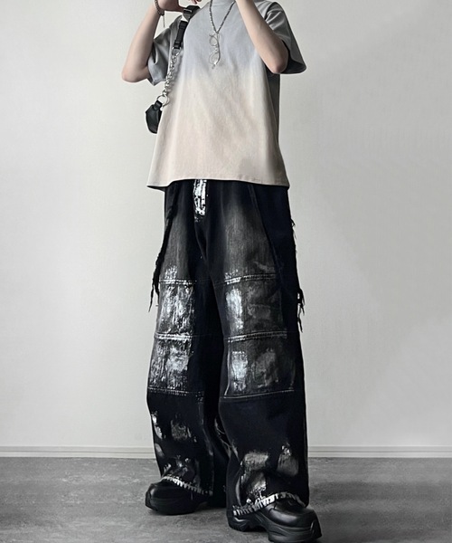 「ADRER」 半袖Tシャツ X-SMALL ブラック メンズ_画像8