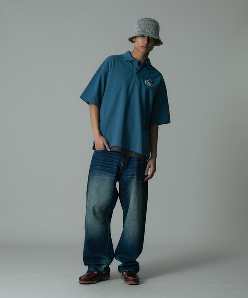 EVISU デニム バケットハット X-LARGE XLARGE（エクストラ ラージ） 帽子 ハット MELANGE KNIT BUCKET HAT