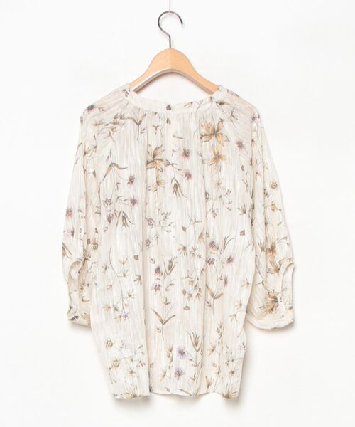 「KATHARINE ROSS」 7分袖ブラウス MEDIUM ベージュ レディース_画像2