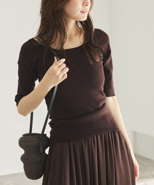 plage（プラージュ） ニット セーター layered rib ニットT レディース