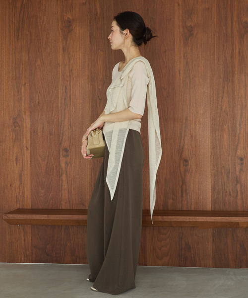 plage（プラージュ） ニット セーター layered rib ニットT レディース