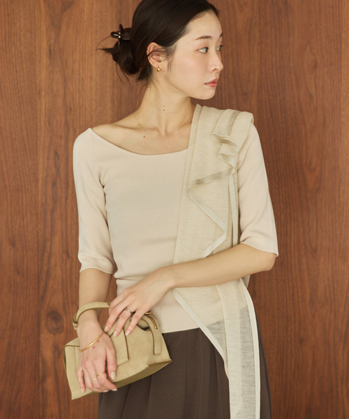 plage(プラージュ) ニット セーター layered rib ニットT レディース plage(プラージュ) ニット セーター layered rib ニットT レディース