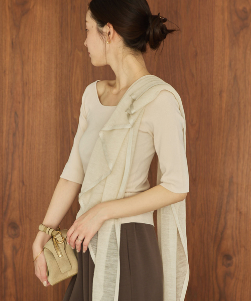 plage（プラージュ） ニット セーター layered rib ニットT レディース