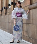 浴衣 大人雰囲気な高級綿麻浴衣3点セット「浴衣...の詳細画像5