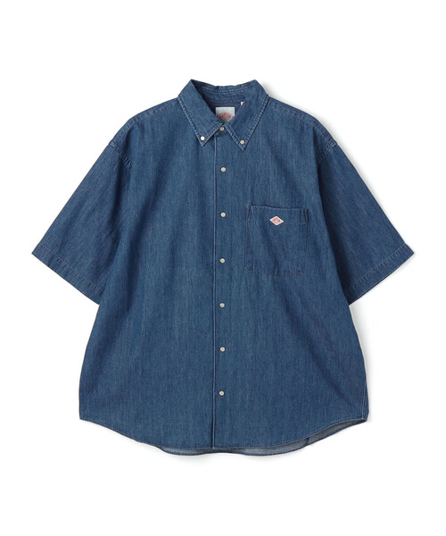 Danton（ダントン） 半袖シャツ 40 ブルー メンズ : ZOZOTOWN Yahoo!店 