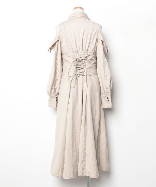 「dazzlin」 長袖ワンピース MEDIUM アイボリー レディース_画像2