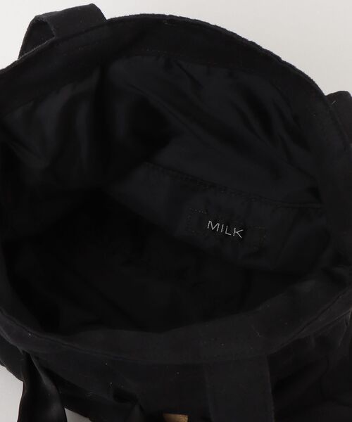 「MILK」 トートバッグ - ブラック レディース_画像4