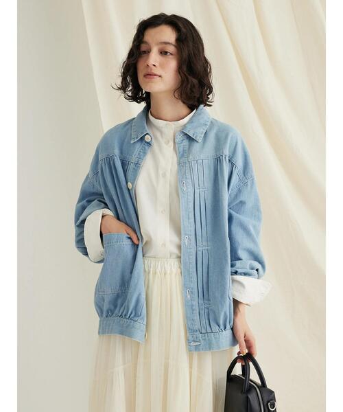 「CRAFT STANDARD BOUTIQUE」 デニムジャケット L ダークインディゴブルー レディース_画像5