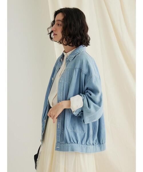 「CRAFT STANDARD BOUTIQUE」 デニムジャケット L ダークインディゴブルー レディース_画像6
