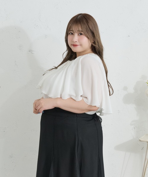 「Louiosy」 ノースリーブブラウス 4L ピンク レディース_画像2