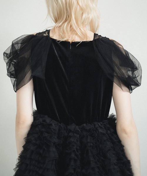 et.UNiVER ドレス Velour Ruffle Dress : ZOZOTOWN Yahoo!店 - 通販