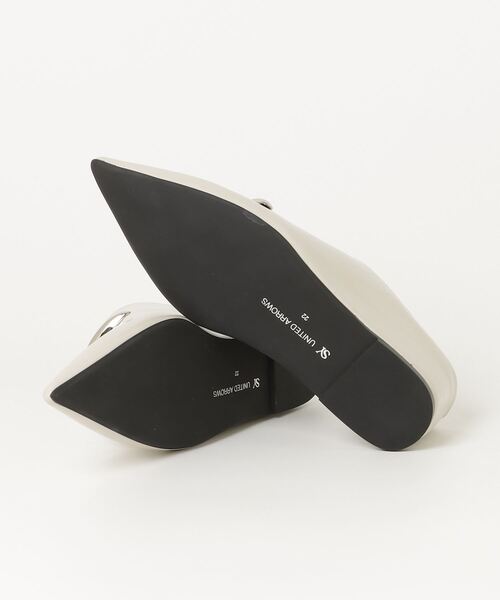 「SY UNITED ARROWS」 ミュール 22cm ネイビー レディース_画像3