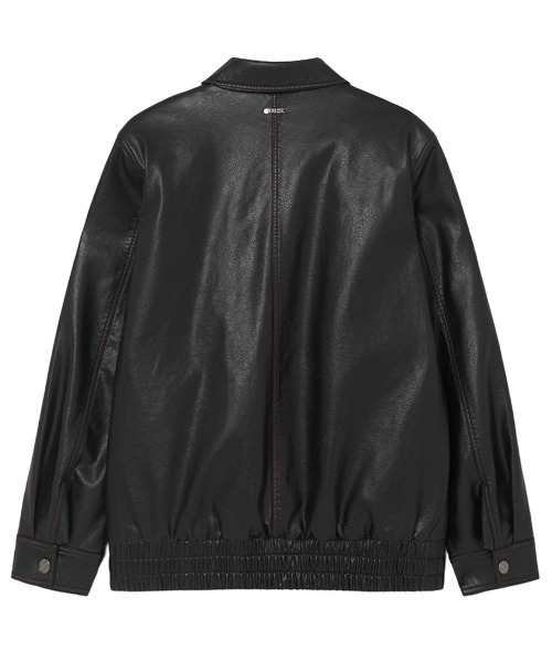 GUESS ブラック　レザー　シングルライダースコートライナー付き　L GUESS（ゲス） コート ジャケット MEN'S FAUX LEATHER JACKET レザー