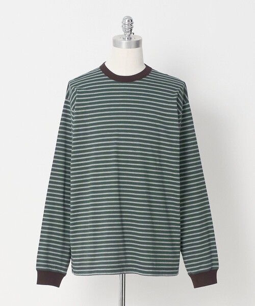 LOEFF（ロエフ） tシャツ 「LOEFF」スビンコットン ボーダー ロング
