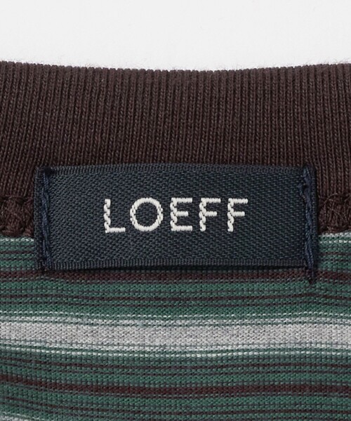 LOEFF（ロエフ） tシャツ 「LOEFF」スビンコットン ボーダー ロング