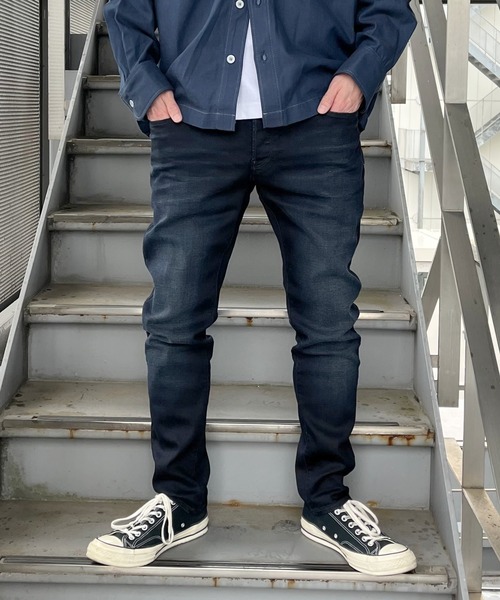 ジースター　3301スリムブラックジーンズ G-STAR RAW ジーンズ 3301 SLIM JEANS/スリムテーパードジーンズ