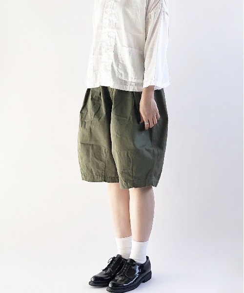 HARVESTY（ハーベスティ） ワイドパンツ ハーフパンツ チノパン 短パン