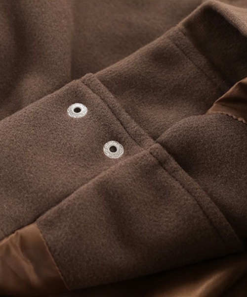 スタジャン 「HOOK」アメカジワッペン刺繍スタジャンジャケット