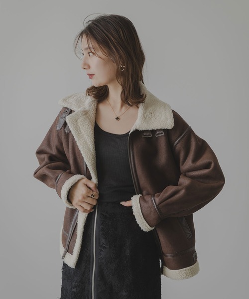 rectangle（レクタングル） ブルゾン アウター ムートンボアフライト