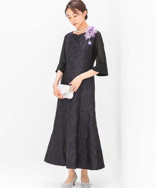 form forma ドレス ジャガードレース マザードレス : ZOZOTOWN
