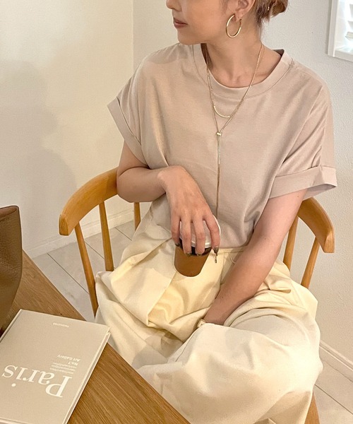 classicalelf tシャツ さらっと上級見え。2wayシルケット