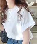 tシャツ 半袖 さらっと上級見え。2wayシル...の詳細画像1