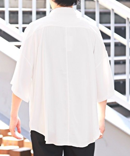 LUXSTYLE シャツ ビッグシルエット半袖シャツ メンズ レディース
