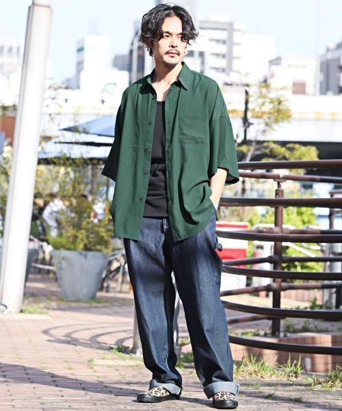 ブランド購入サイト LUXSTYLE シャツ ビッグシルエット半袖シャツ メンズ レディース シャツ