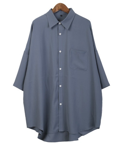 LUXSTYLE シャツ ビッグシルエット半袖シャツ メンズ レディース