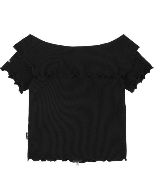 tシャツ A'GEM/9 × .kom「 FANCY CLUB/ファンシークラブ」NAVID 2 WAY OFFSHOULDER COLLAR ZIP A'GEM/9 × .kom『 FANCY CLUB/ファンシークラブ』NAVID 2 WAY