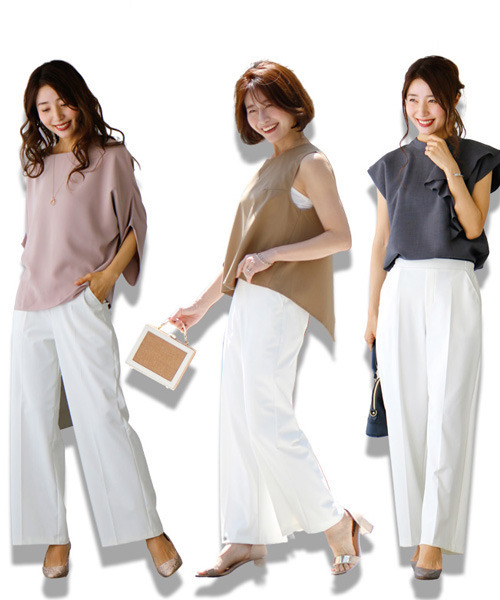 Ehre style スラックス パンツ パンツに自信あり！さらっと
