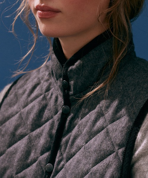 ベスト ジレ WOOL MICKFIELD WOMENS / ウール ミックフィールド ウィメンズ レディース LAVENHAM ベスト ジレ WOOL MICKFIELD WOMENS / ウール ミック