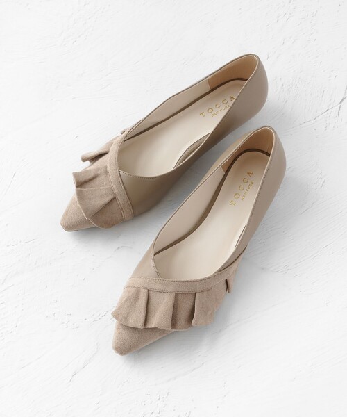 TOCCA【新品未使用】FRILL PUMPS パンプス　ベージュ TOCCA パンプス FRILL PUMPS : ZOZOTOWN Yahoo!店 - 通販