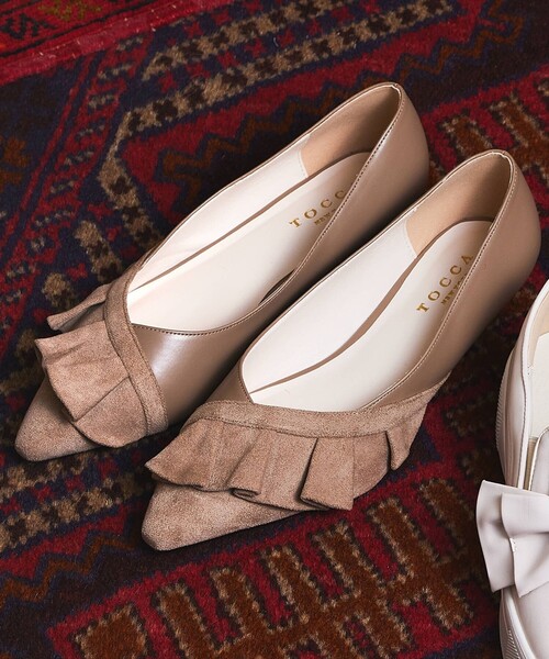 TOCCA【新品未使用】FRILL PUMPS パンプス　ベージュ TOCCA パンプス FRILL PUMPS : ZOZOTOWN Yahoo!店 - 通販