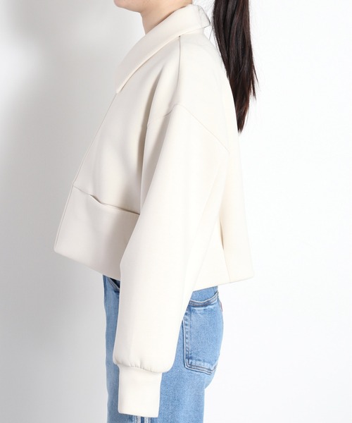 cepo（セポ） カーディガン さらもちダンボールエリツキジップ