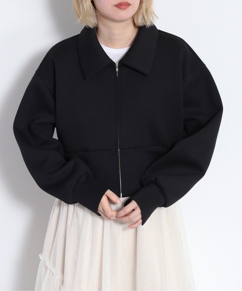 cepo（セポ） カーディガン さらもちダンボールエリツキジップ