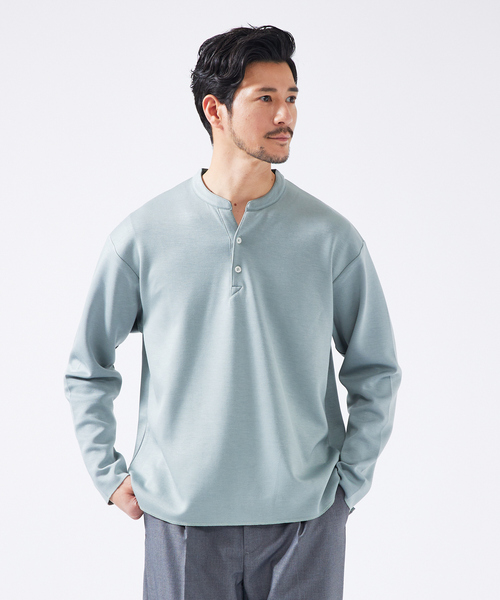 Vネック スキッパー 長袖Tシャツ ABAHOUSE tシャツ Vネック スキッパー 長袖Tシャツ メンズ