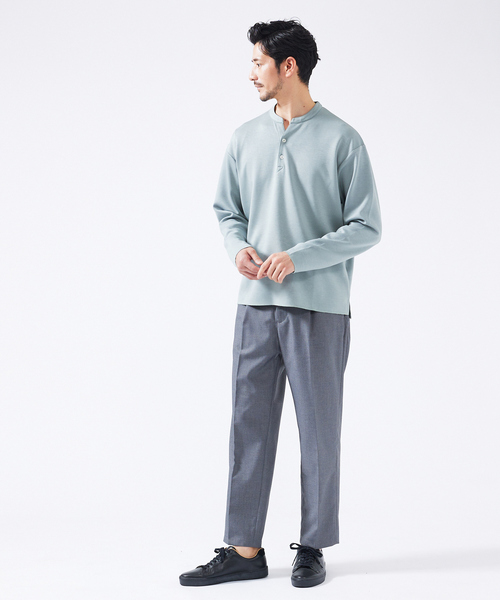 Vネック スキッパー 長袖Tシャツ ABAHOUSE tシャツ Vネック スキッパー 長袖Tシャツ メンズ
