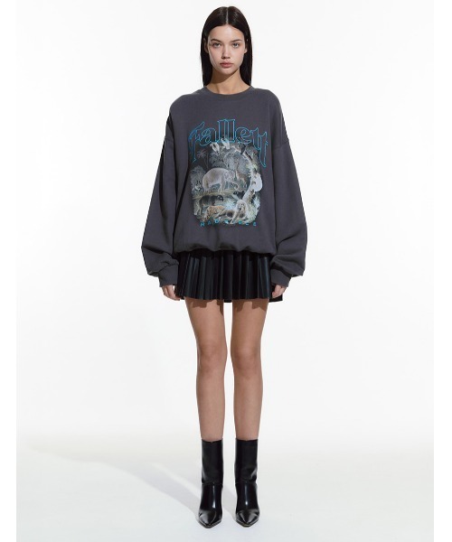 トレーナー スウェット A'GEM/9 × .kom 「FALLETT/ファレット」 SPORTS COLLARED SWEATSHIRT/スポーツカ A'GEM/9 × .kom 『FALLETT/ファレット』 SPORTS COLLARED