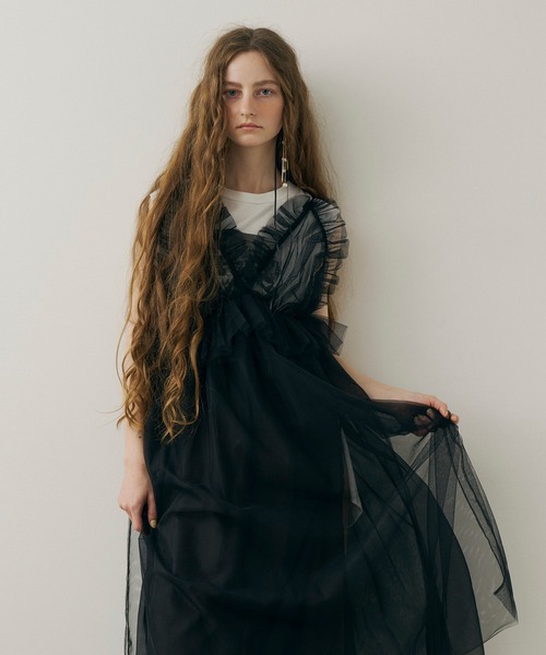 J1U by LA BELLE ETUDE ワンピース ランジェリーペプラムルーズキャミ