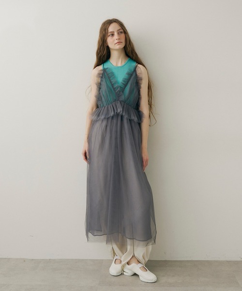 J1U by LA BELLE ETUDE ワンピース ランジェリーペプラムルーズキャミ